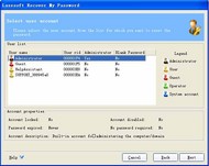 Lazesoft Recover My Password Home Edition screenshot